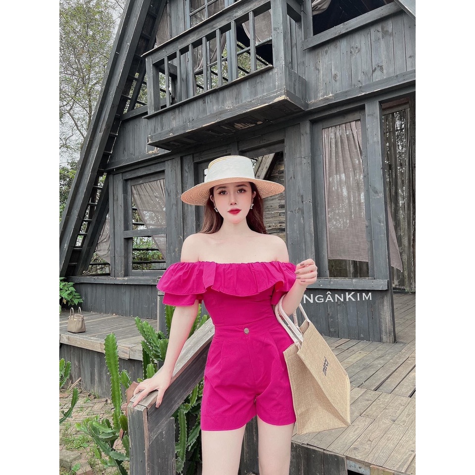 SÉT ÁO BẸT VAI TẦNG RỰC RỠ KÈM QUẦN TACTA LƯNG THUN ALOHASHOP91