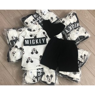 Set mickey kèm yếm HM đen dành cho bé trai
