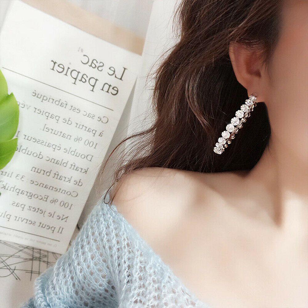 Bông Tai Tròn Mạ Bạc 925|Bông Tai Mạ BạC ĐíNh Đá LấP LáNh