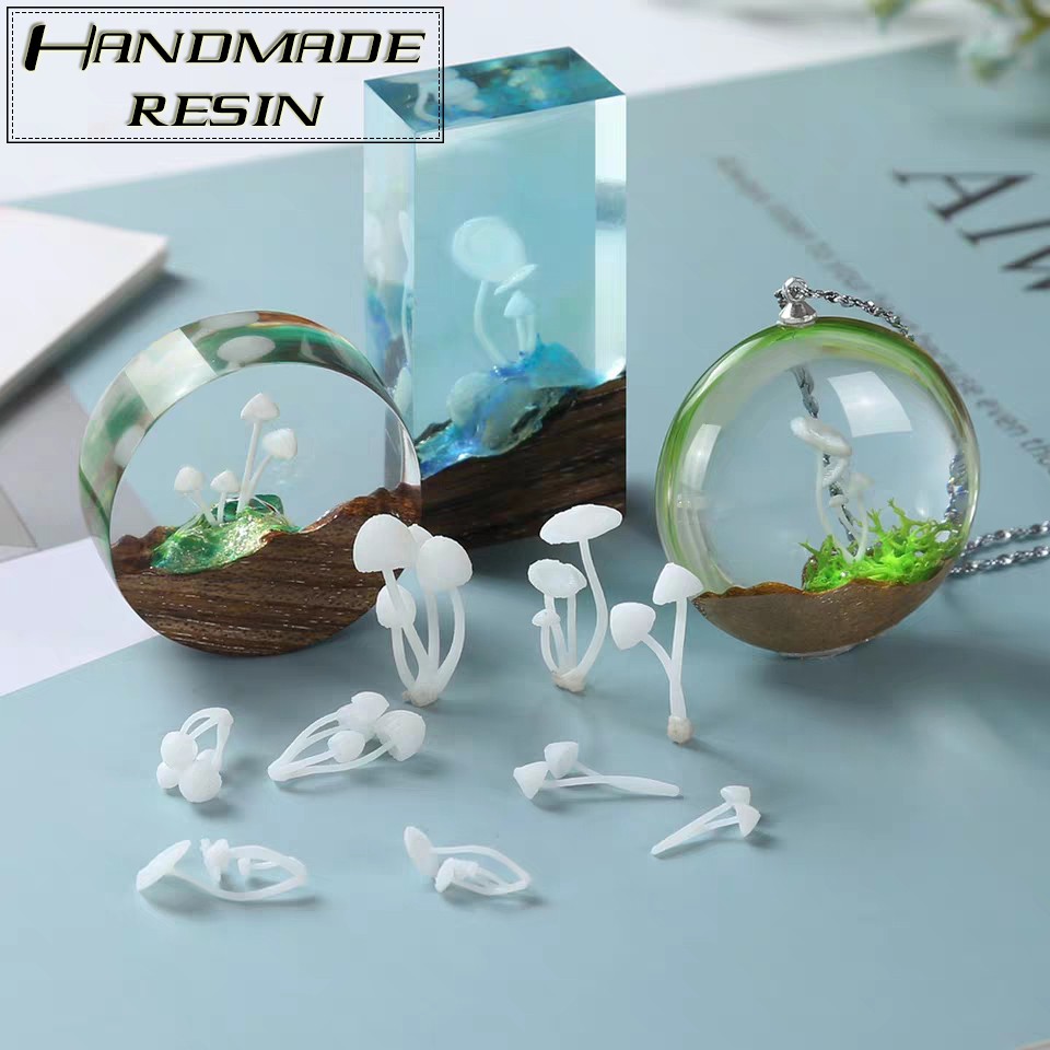 Mô hình nấm mini trang trí Resin