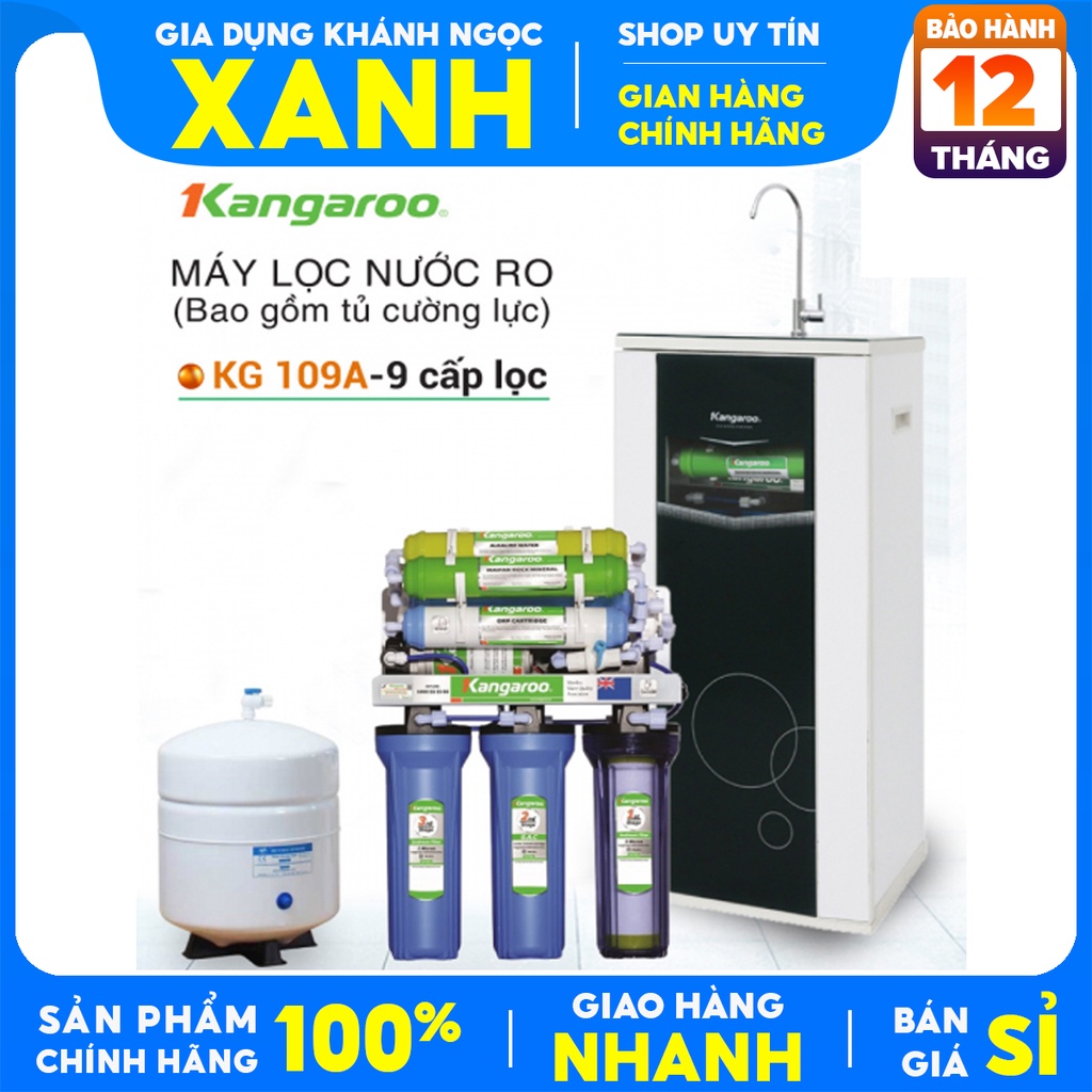 Máy lọc nước RO Kangaroo VTU KG109A 9 lõi-Mới Chính Hãng 100% - đem đến nguồn nước sạch tinh khiết an toàn.