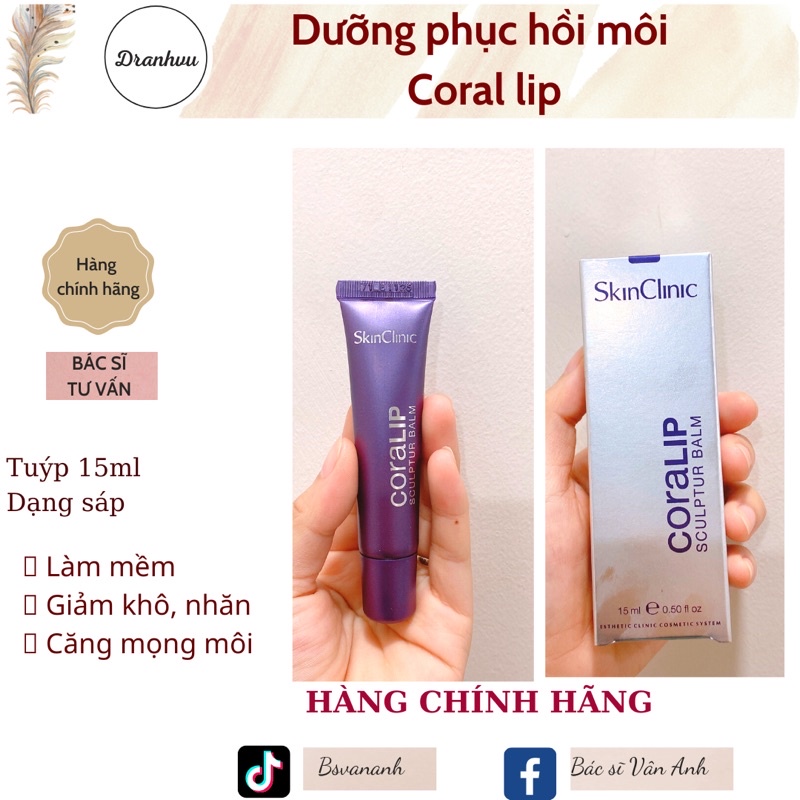 Son dưỡng mềm môi, căng mọng Coralip