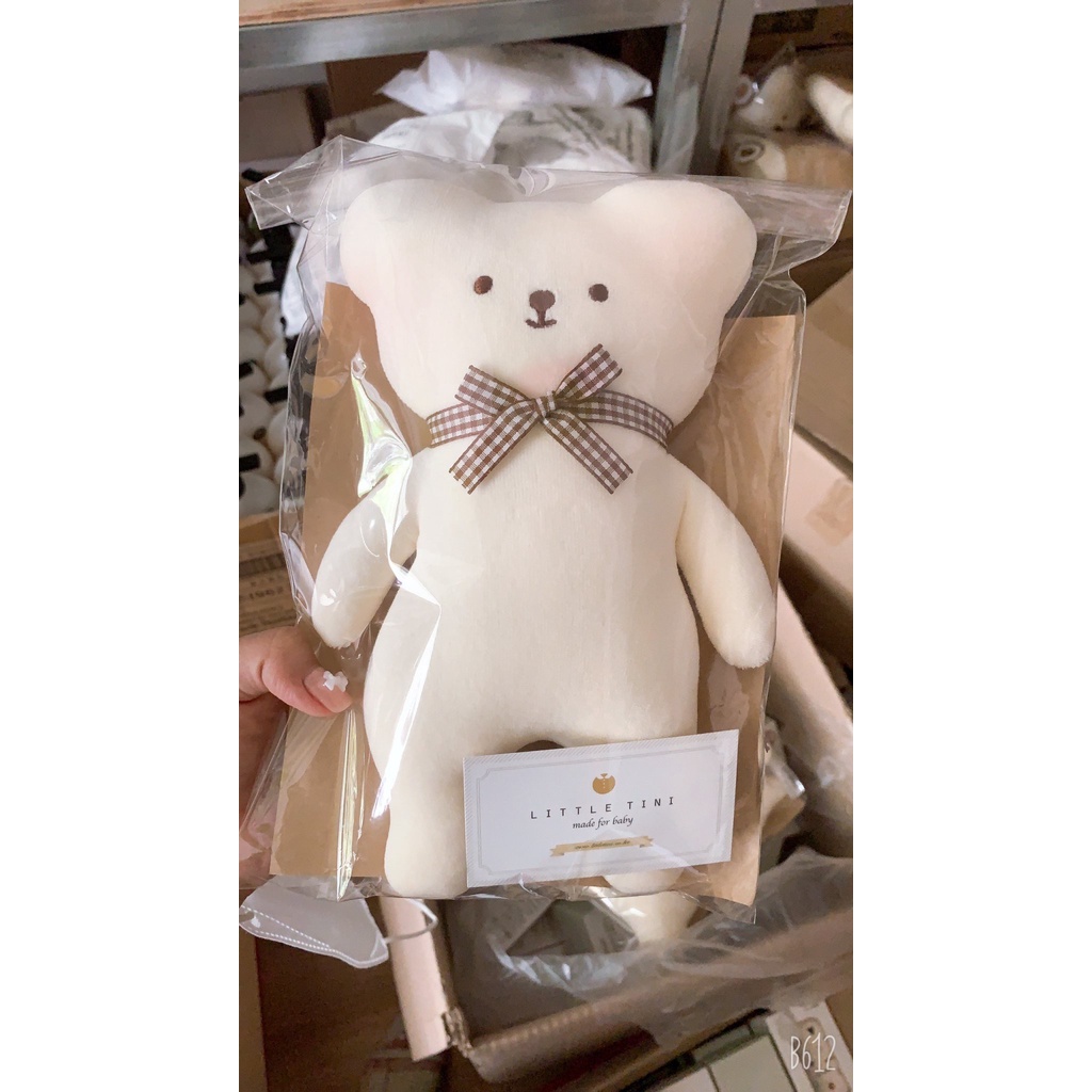 Gấu bông, Hổ boong, Thỏ bông -  thú bông Chút chít organic Monona xuất hàn cho bé từ 0m+