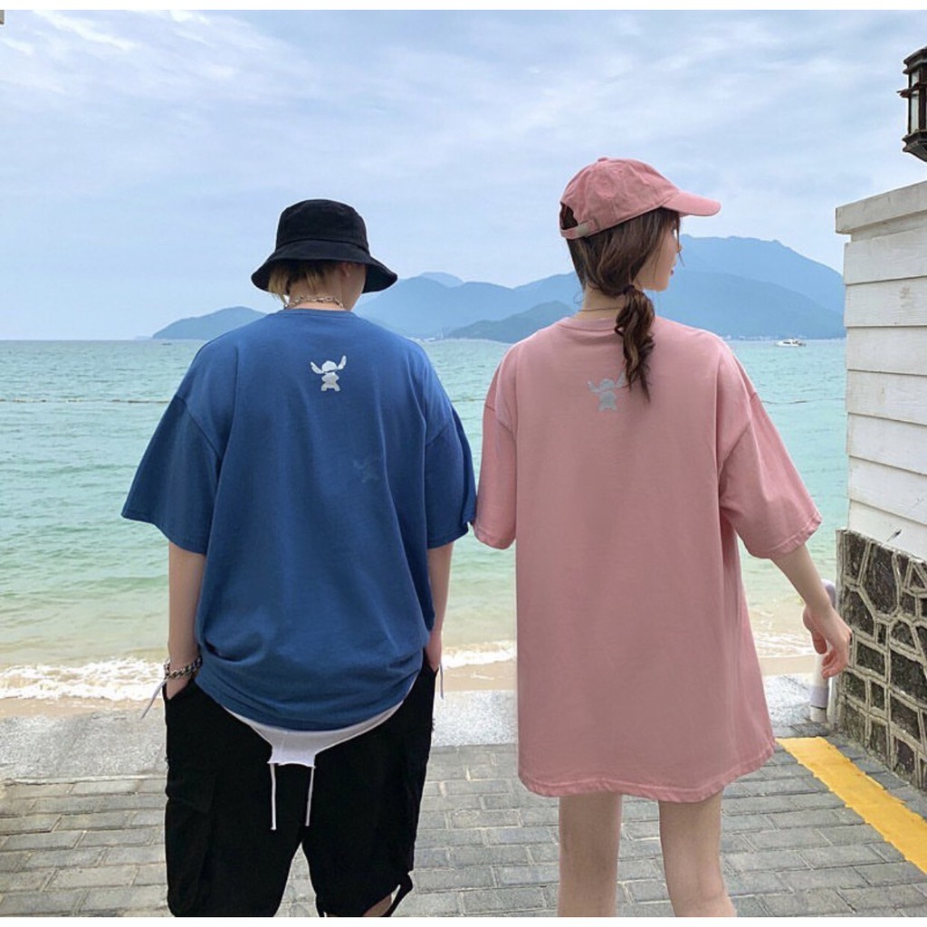 Áo Thun STITCH CHIMTE IN 3D Form Rộng Unisex Nam Nữ TEEN Cực HOT