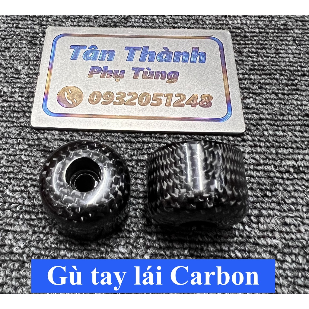 Gù Tay lái Carbon màu đen-1 cặp