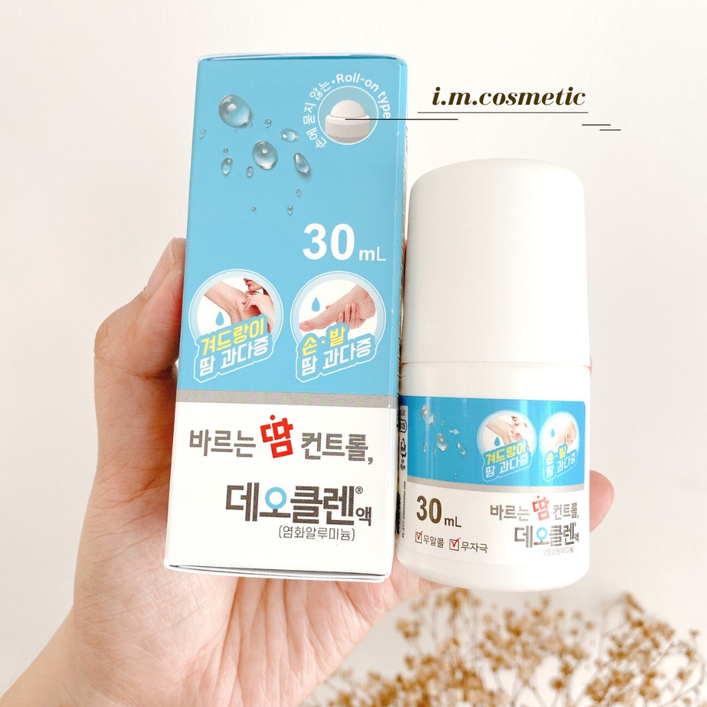 Lăn giảm mồ hôi hoàn hảo Deoclean - Deodorant Roll on 30ml