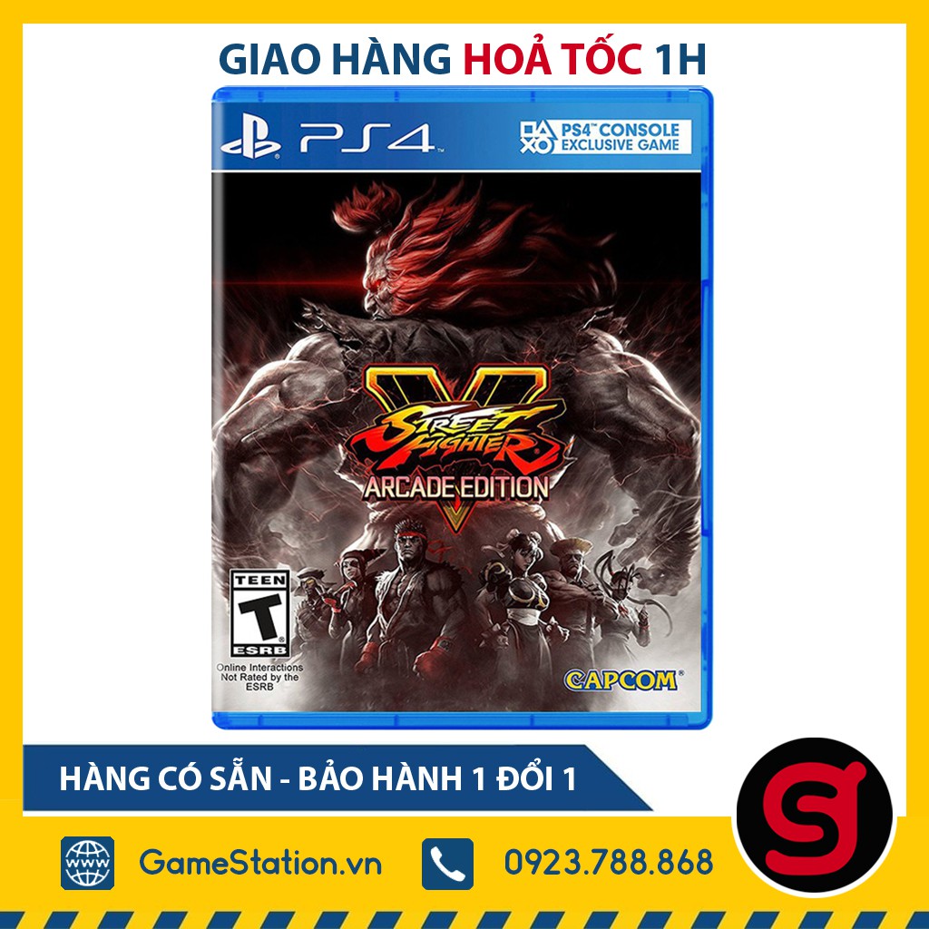 [Mã SKAMCLU9 giảm 10% đơn 100K] [Freeship toàn quốc từ 50k] Đĩa Game PS4: Street Fighter V Arcade Edition