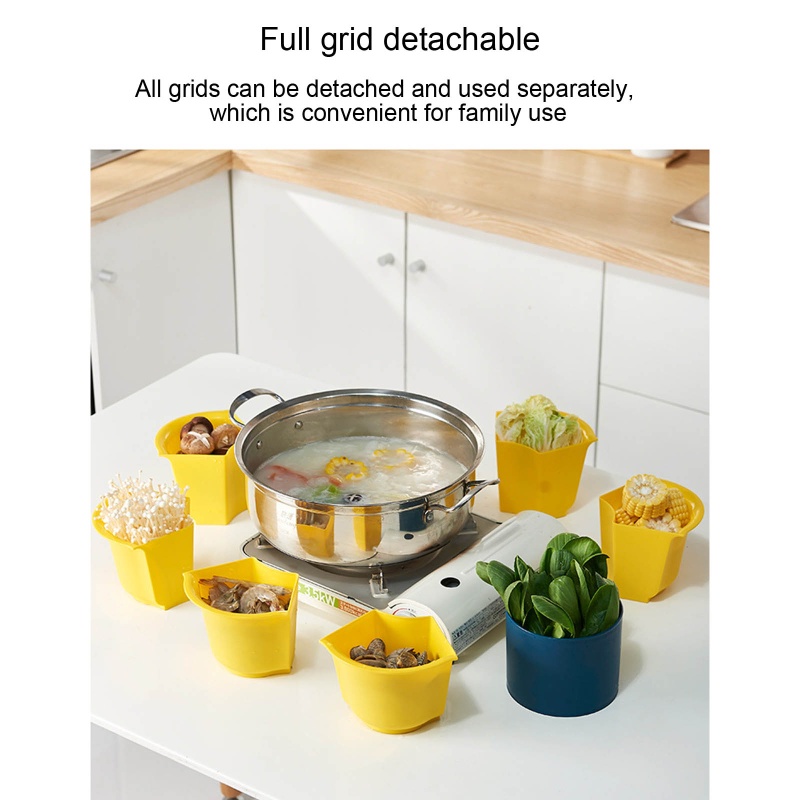 Rổ Xoay Đa Chức Năng Nhiều Ngăn Bằng Nhựa Để Ráo Nước