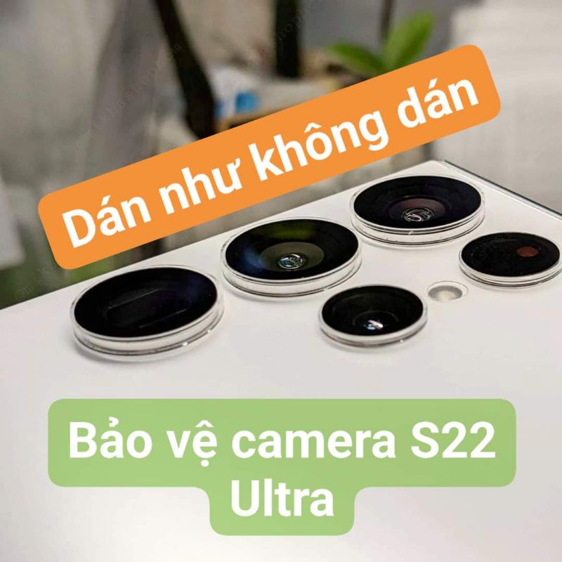 Bộ 5 lens bảo vệ camera ROCK-SHIELD cho Samsung S22 Ultra