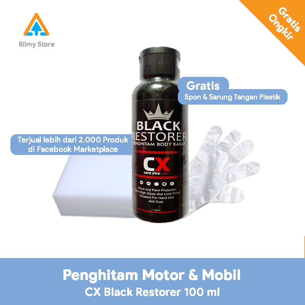 Bảng Đen Lớn Xe Máy Và Xe Phục Hồi Màu Đen 100ml