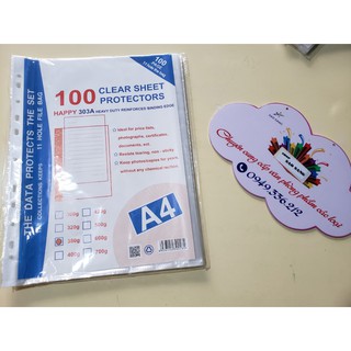 Bìa lỗ A4 (1 Xấp 100 tờ)