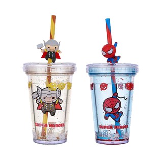 Ly nhựa MARVEL kèm ống hút, 320ml MARVEL
