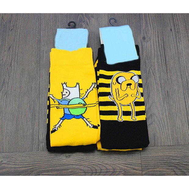 Funny Cartoon Adventure Time Women Men Unisex Cotton Ankle Socks