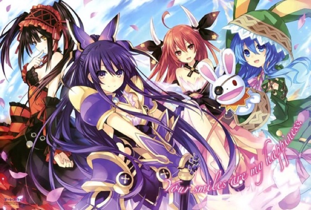 Poster date a live khổ a4 có đề can dán