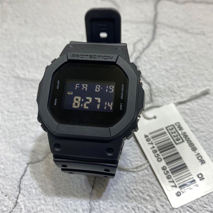 Đồng hồ nam thể thao Full đen OneTime lịch sự hợp thời trang, dễ phối đồ, casio DW5600 cực đẹp | BigBuy360 - bigbuy360.vn