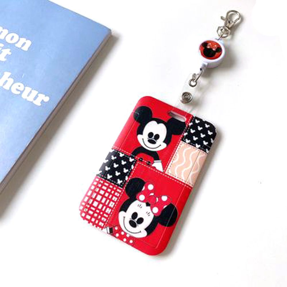 Ví đựng thẻ có khóa kéo họa tiết hoạt hình phong cách Hàn Quốc