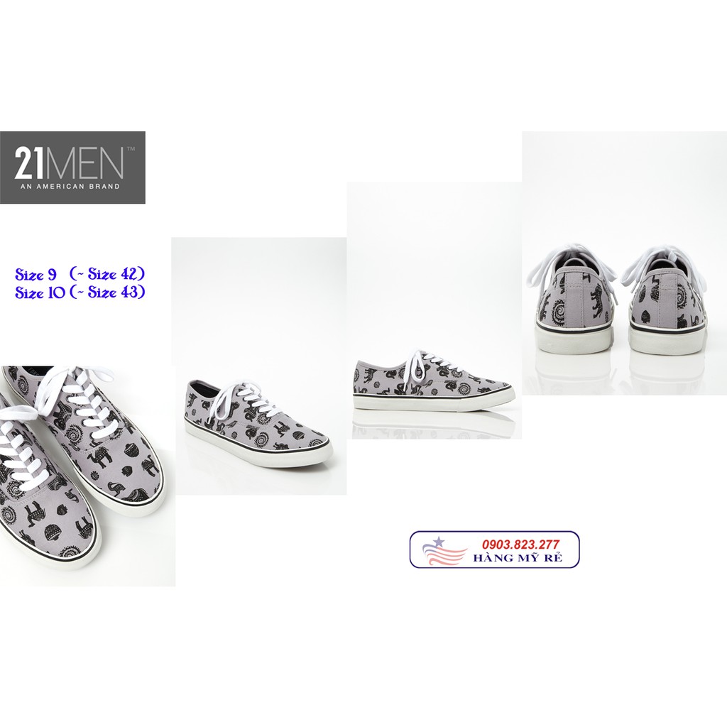 Giày Sneaker Canvas Forever 21 dành cho Nam (Hàng Mỹ xách tay)