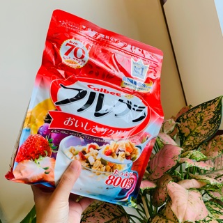 Ngũ Cốc Calbee Đỏ Nhật Bản 800 gram [Hạn dùng 03/2023]