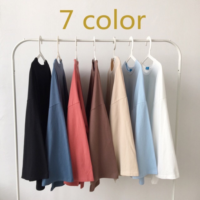 áo thun 7 Color Ulzzang tay rộng sẵn