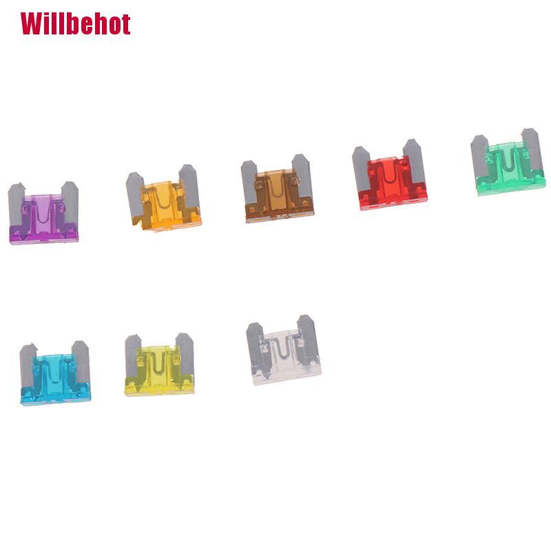 [Willbehot] 100X Micro Auto Car Low Profile Mini Blade Fuse Kit 3A5A7.5A10A15A 20A25A30A [Hot]