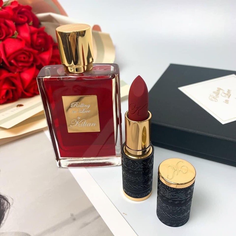 Set Nước Hoa Unisex Kilian Rolling In Love EDP ( 50ML + Son Kilian 240 Intoxicating)
