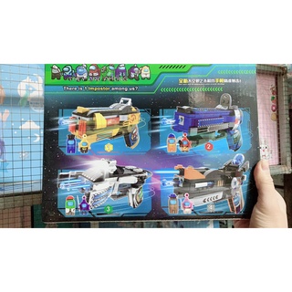 Bộ đồ chơi xếp hình Lego lắp ghép mô hình sung Among us