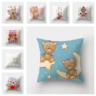 Vỏ Gối In Hình We Bare Bears Dễ Thương Chất Liệu Polyester Siêu Mềm