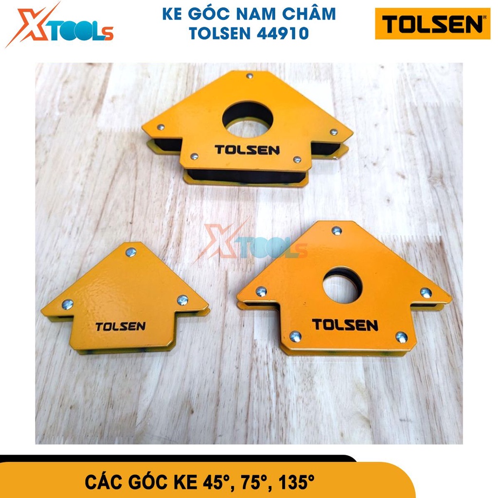 Ke góc nam châm 25LBS 50LBS 75LBS TOLSEN, ke góc hàn 3 góc định hình góc vuông 90° khi hàn, định hình[CHÍNH HÃNG][XTOOLS