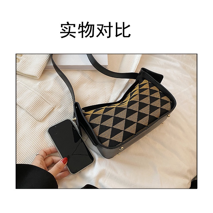 Túi Đeo JASMIN NOIR Chéo Họa Tiết Caro Đơn Giản Thời Trang Cho Nữ