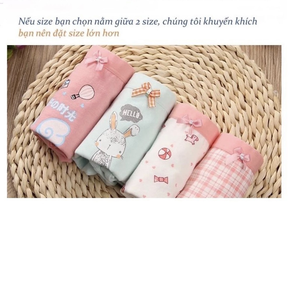 Quần chip bé gái combo 3 chiếc quần lot trẻ em cotton cao cấp YAPPY KIDS