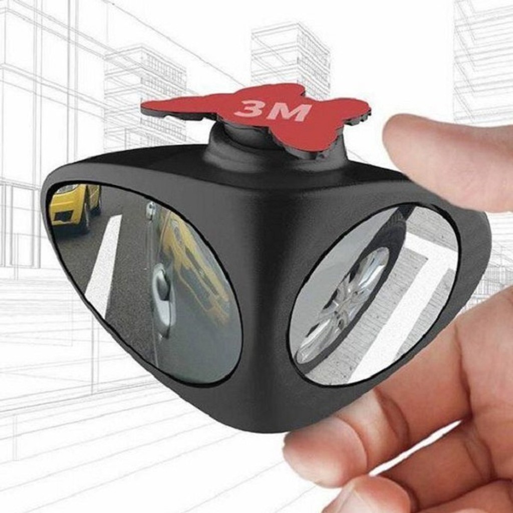 Bộ 2 Gương cầu chiếu cạnh và lốp xe ô tô xoay 360 độ