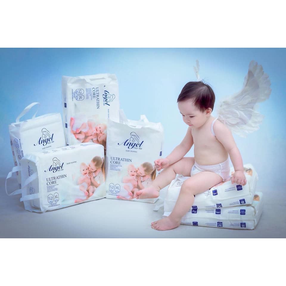 Bỉm quần Angel M40, L38, Xl36, XXL34; dán S66, M60, L56, XL52