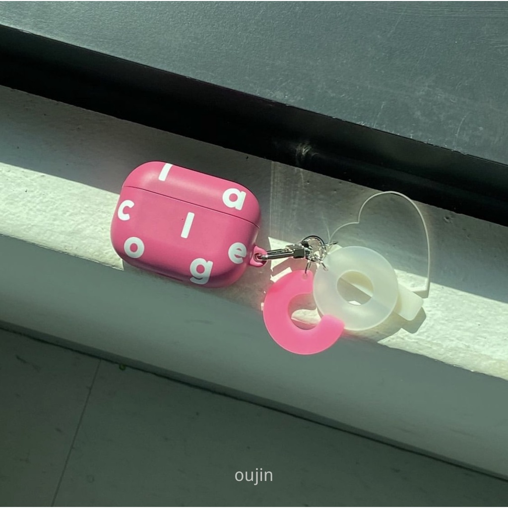 Vỏ Bảo Vệ Hộp Sạc Tai Nghe Bluetooth Không Dây airpods pro3 / air / pods2 Nhập Khẩu In Chữ Phong Cách Hàn Quốc Ốp