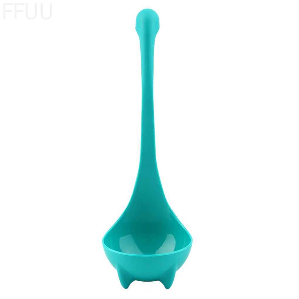Muỗng múc canh tay cầm dài có giá đỡ bằng nhựa FF86