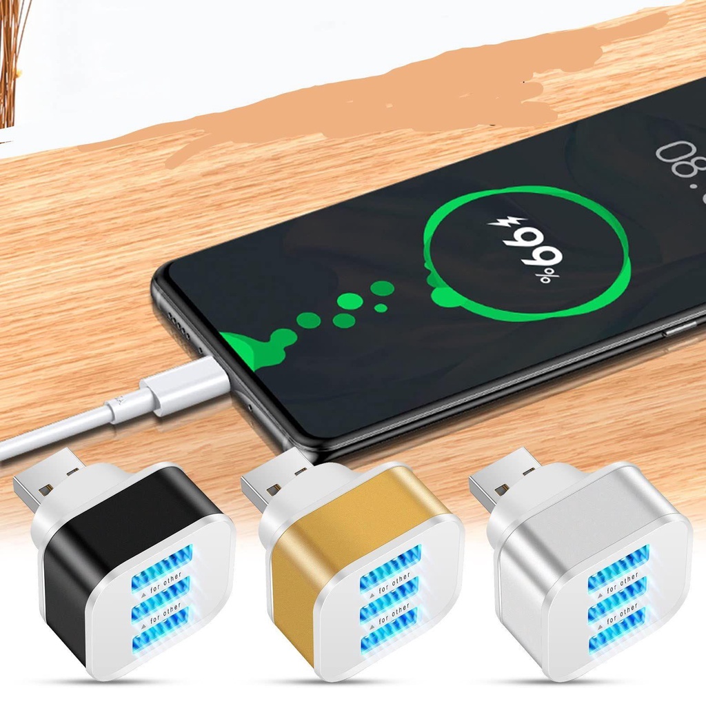 Bộ Chia 3 Cổng USB 2.0 Mini Tiện Dụng