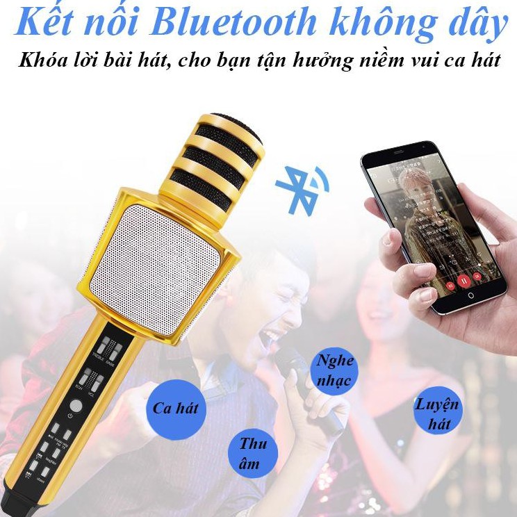 Micro hát karaoke bluetooth SD-17 Model mới chất âm cực hay Rất Hay