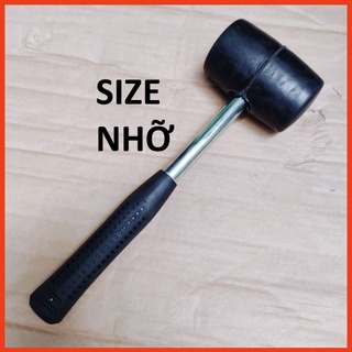 Búa cao su cán sắt asaki size nhỡ 500g