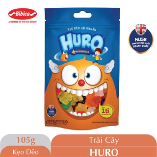 Kẹo dẻo lợi khuẩn HURO túi 105 gram Bibica