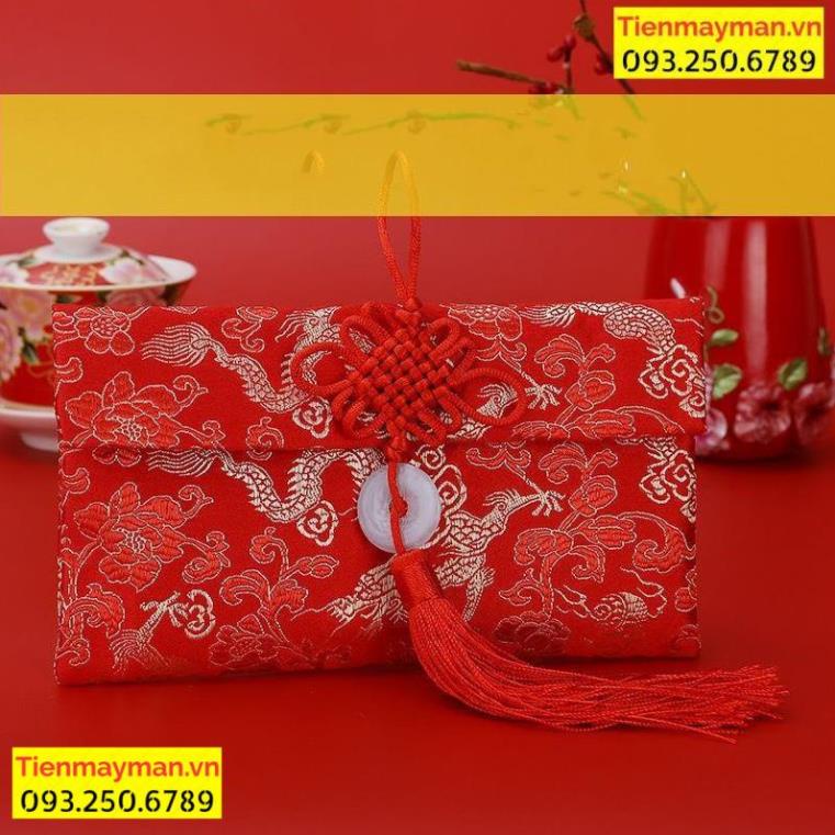 [TRỢ GIÁ TẾT] Bao Lì Xì Vải Gấm Nhiều Hoa Văn Cao Cấp Cưới Hỏi, Ngày Tết