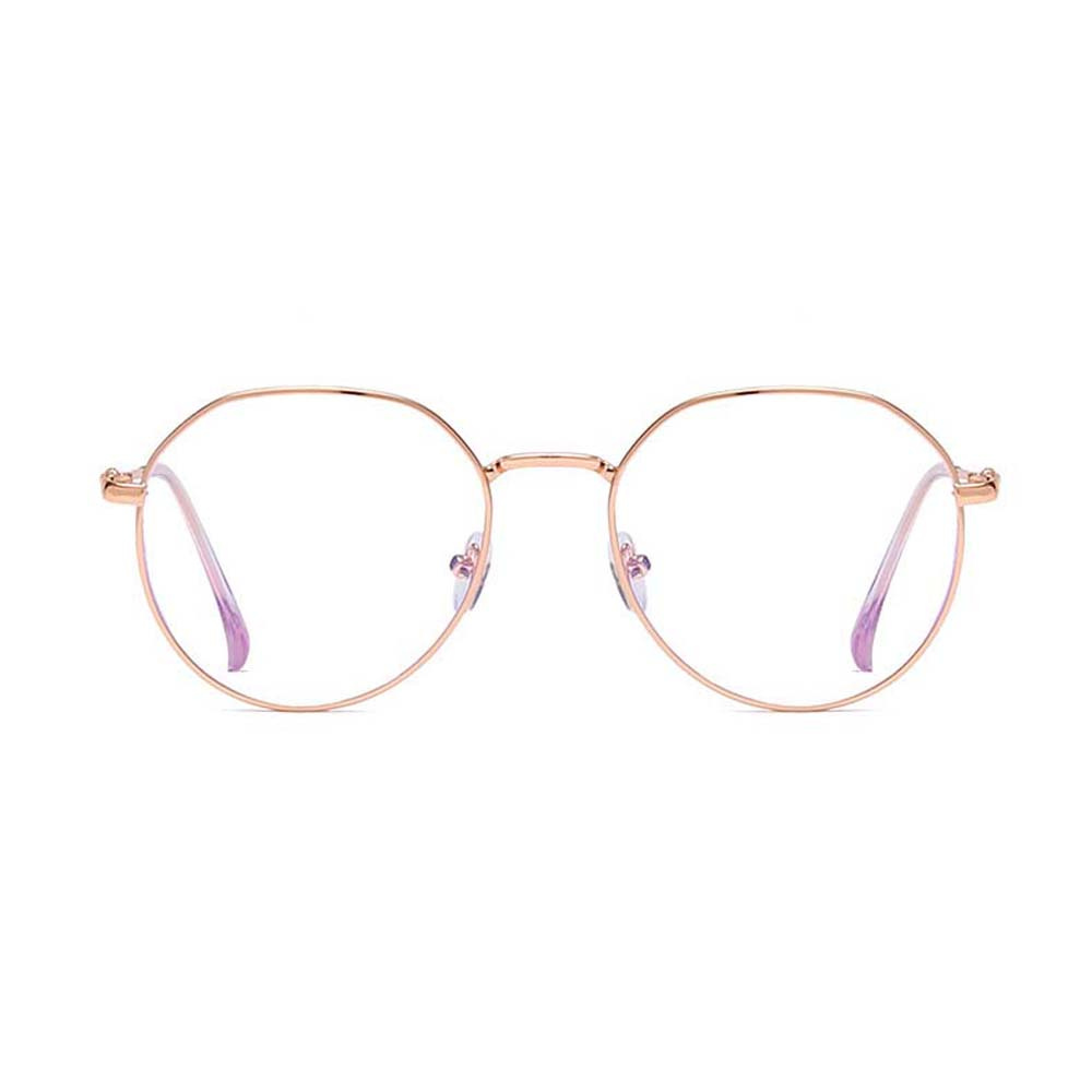 [Hàng mới về] Kính đọc sách gọng kim loại chống tia cực tím thiết kế đơn giản phong cách hàn quốc cho nữ