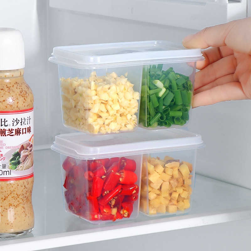Set 2 hộp đựng thực phẩm trong suốt có nắp đậy tiện dụng