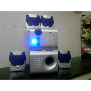 Bộ Loa nghe nhạc 4.1 Nansin màu bạc bass lớn