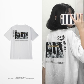 [NY8458] Áo thun ngắn tay không cổ in chữ "MISSOUT" áo phông (NELLY)