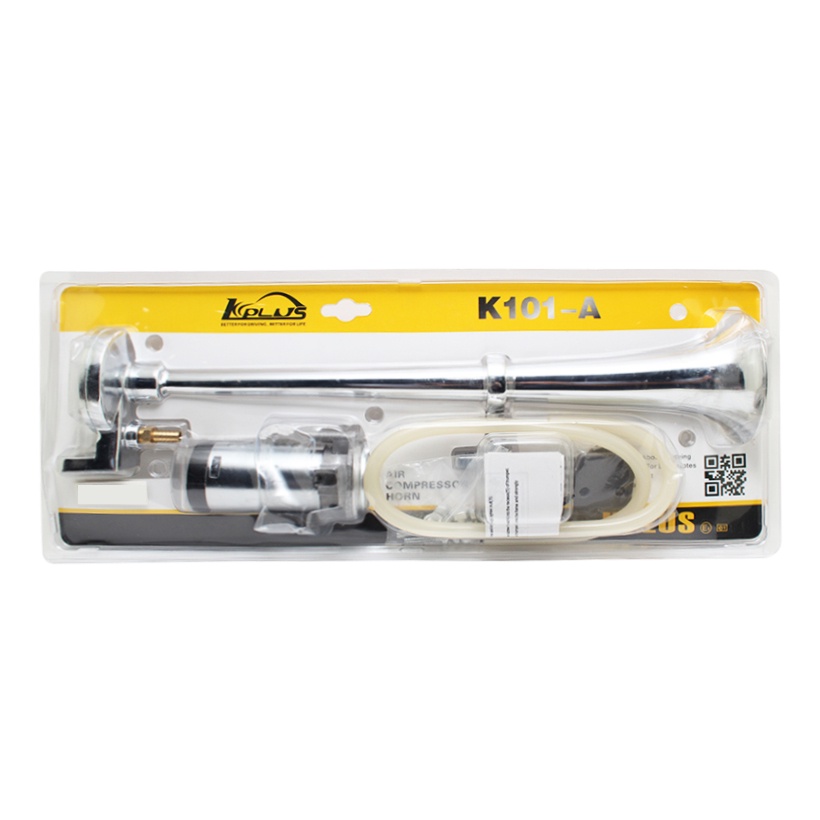Kèn Hơi Xi 1 Loa KPLUS K101-A 12V (Rơ Le Và Mô Tơ) - Nhập Khẩu Chính Hãng
