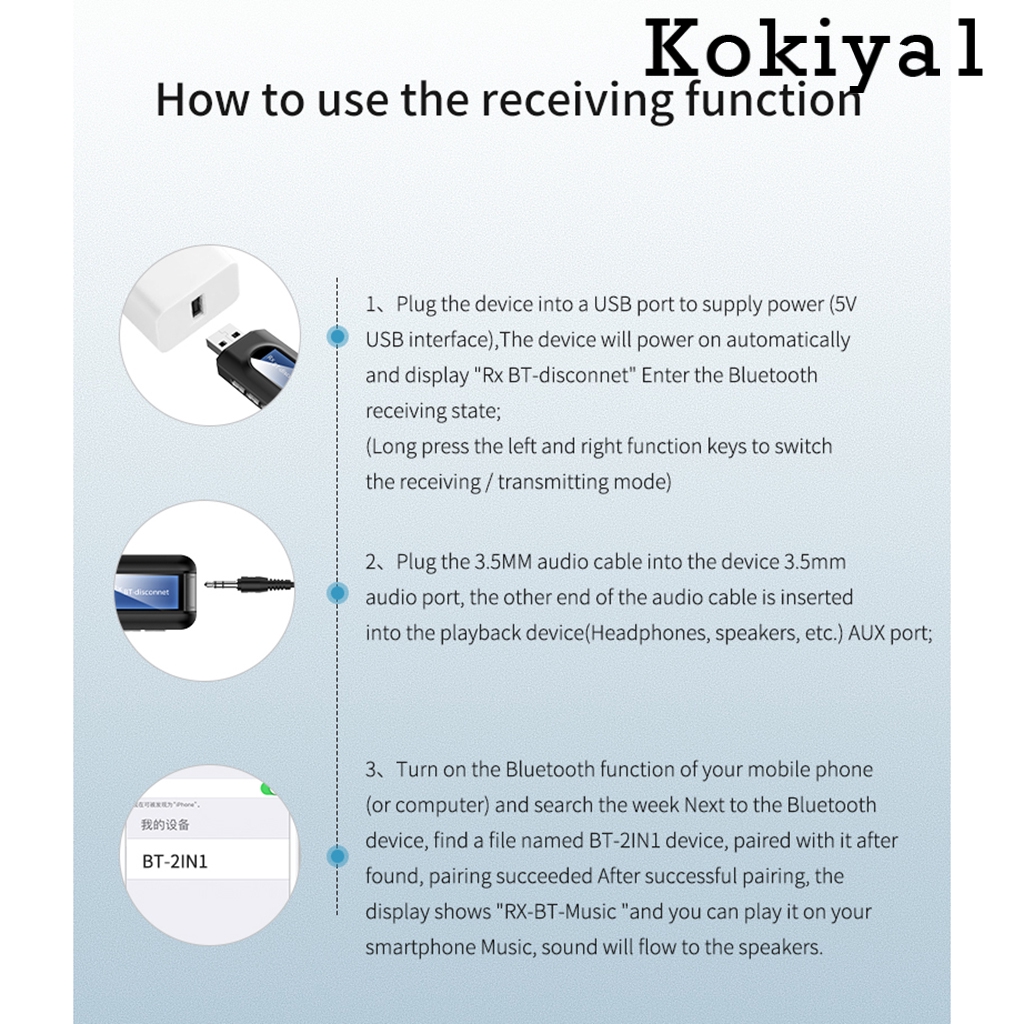 Usb Bluetooth 5.0 Kokaya1 Có Màn Hình Lcd Cho Pc Tv | BigBuy360 - bigbuy360.vn