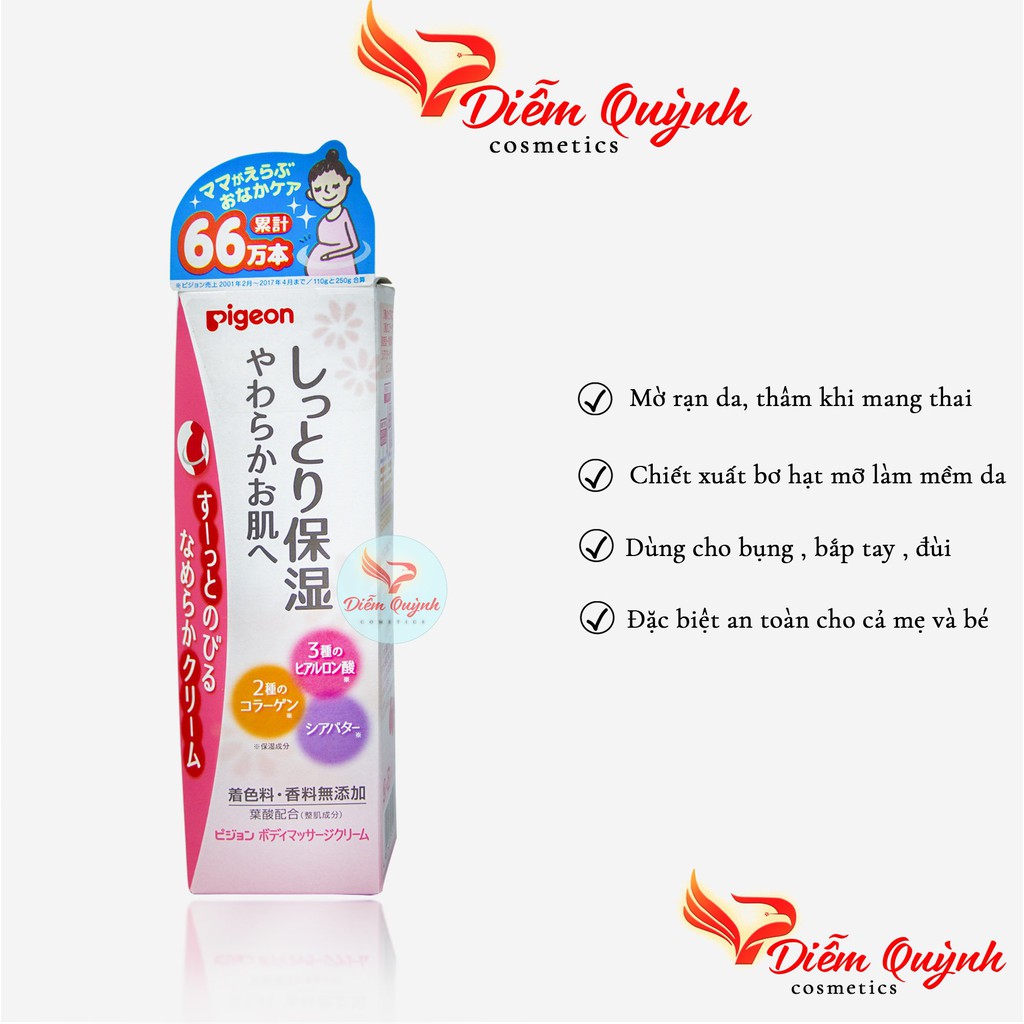 Kem rạn da bụng cho bà bầu trước và sau sinh Pigeon  110gr Nhật Bản