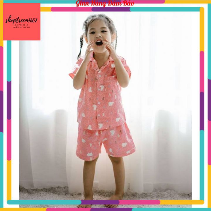 Bộ pijama cho bé gái chất Kate loại 1 hàng bao đẹp rẻ ạ