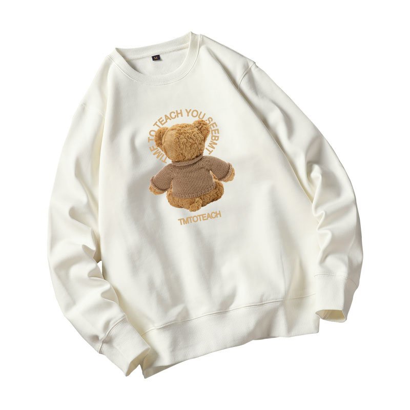 Áo Thu Đông, Áo Thun Nam - Nữ Dài Tay - In 3D Hình Gấu Siêu Đẹp - Chất Liệu Umi Cao Cấp - TD46