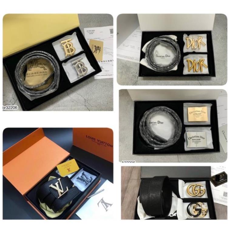 Thắt Lưng Nam LV Cao Cấp Full Box - Dây Lưng Nam LV 2 mặt Full Box