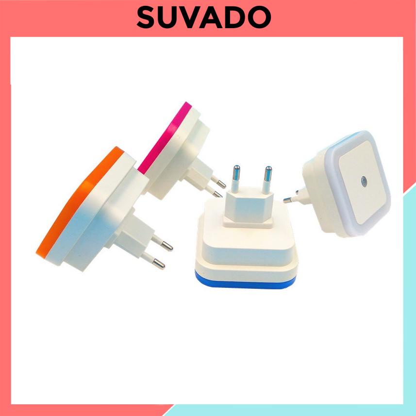 Đèn ngủ vuông mini đẹp cảm biến ánh sáng thông minh tự động tắt mở led ddenf led lamp 216 SUVADO
